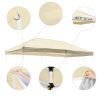 10X20ft EZ Pop Up Canopy Replacement Top/Beige