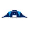 Camping Tent Fabric 9 Persons Dark Blue and Blue