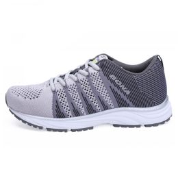 Leather Women's Sports Shoes Factory Direct Sales, Women's Hiking Shoes, Running Shoes (Option: Grey-40)