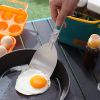 Outdoor folding frying spatula camping portable 304 stainless steel rice spatula barbecue picnic tableware hiking travel funnel