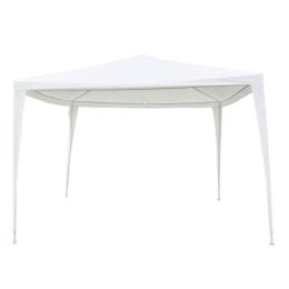 Patio Gazebo Sun Shade Screen Shelter Waterproof Tent (Color: White)