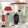 Outdoor Garden Market Double-Sided Twin Patio 15 Feet Umbrella with Crank And Base