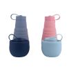 500ml Large Capacity Silicone Folding Water Bottle High Temperature Resistance Outdoor Sports Bottle Travel Portable Cup