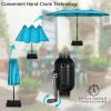 Outdoor Garden Market Double-Sided Twin Patio 15 Feet Umbrella with Crank And Base