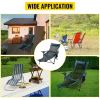 Folding Camp Chair 330 lbs Capacity w/ Footrest Mesh Lounge Chair, Cup Holder and Storage Bag