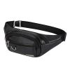 PU Chest Bag Solid Color Lightweight Travel Waist Bag Daily Commuting Large-capacity Messenger Chest Bag