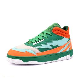 Men's Fashion Casual High-top Lace-up Sneakers (Option: JM CZ4396 Green-44)